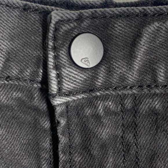Quiksilver Slim Straight Fit Denim Jeans Dark Gray Size Boys Medium - Picture 5 of 7